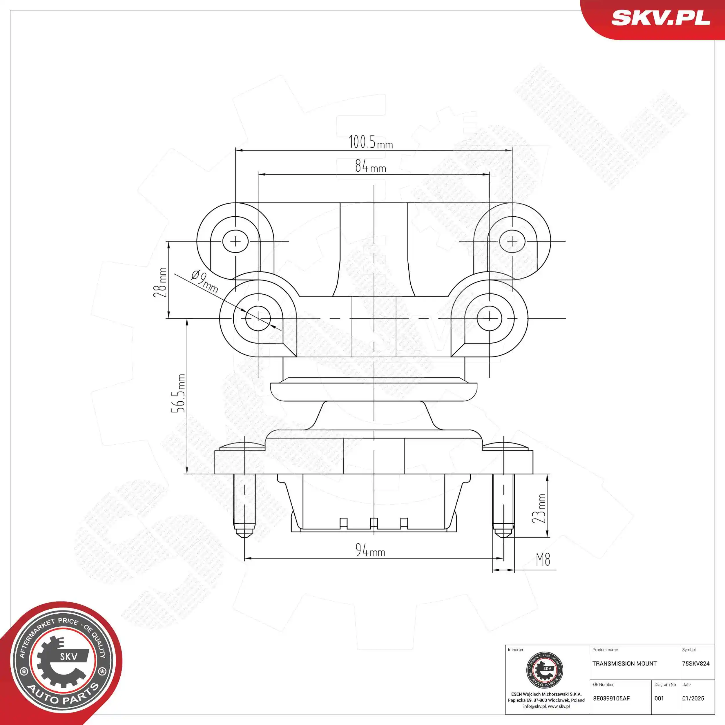 Mounting, automatic transmission